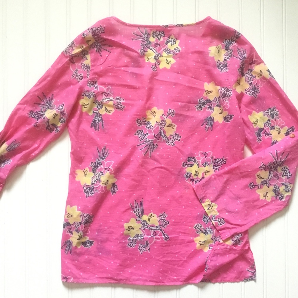 Lilly Pulitzer Cotton Floral Blouse - Picture 2 of 6